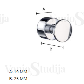 Smedbo kabliukai House RS3455 matinio chromo spalvos 1