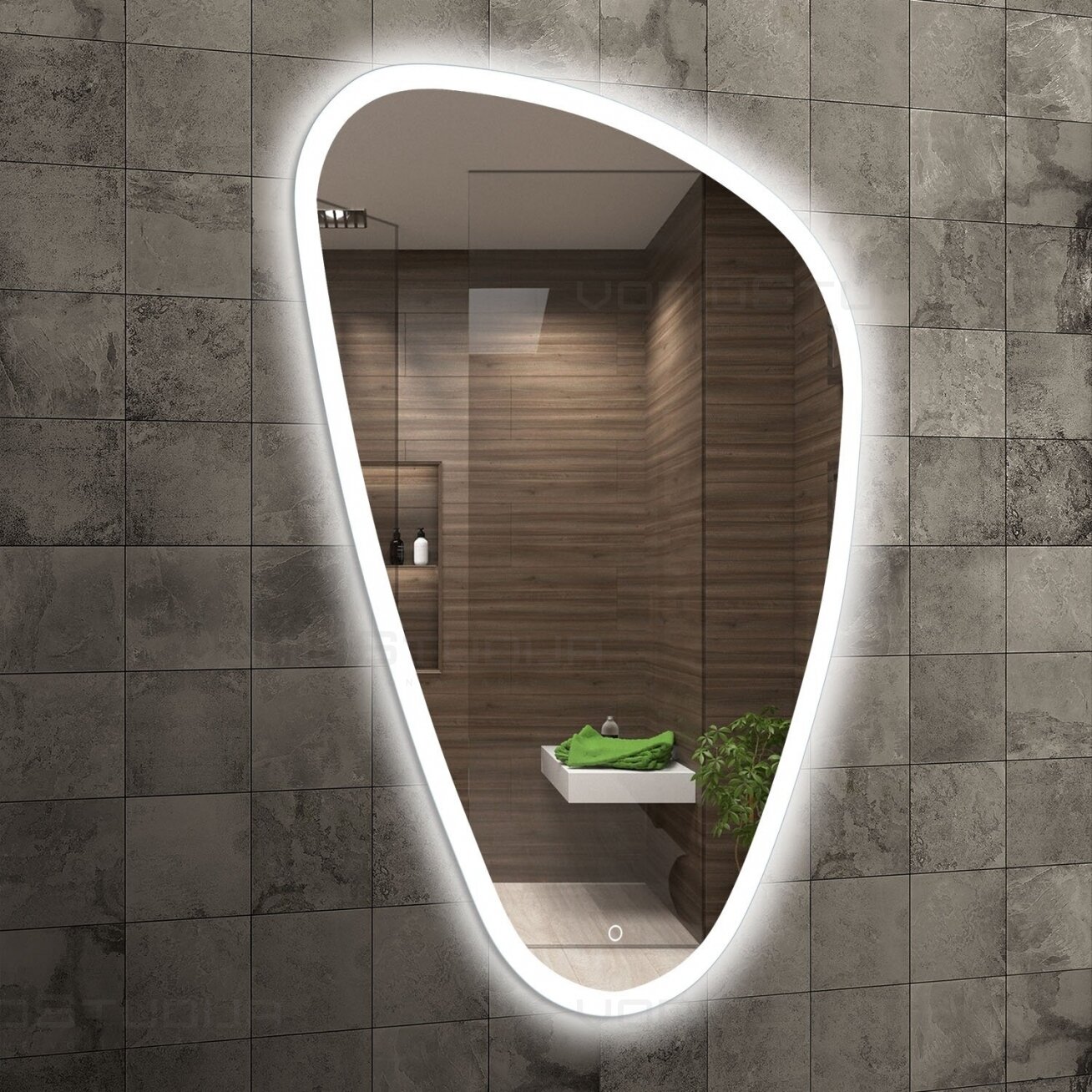 Veidrodis su led apšvietimu Arifana LED 69x96 cm Veidrodis su led apšvietimu Arifana LED 69x96 cm