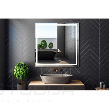 Veidrodis su led apšvietimu RIO 80x80x2,5cm Veidrodis su led apšvietimu RIO 80x80x2,5cm