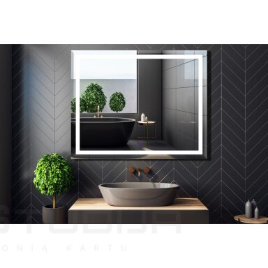 Veidrodis su led apšvietimu RIO 100x80x2,5cm Veidrodis su led apšvietimu RIO 100x80x2,5cm