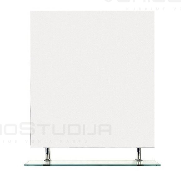 Veidrodis su lentynele Wega 80x80cm 1 Veidrodis su lentynele Wega 80x80cm 1