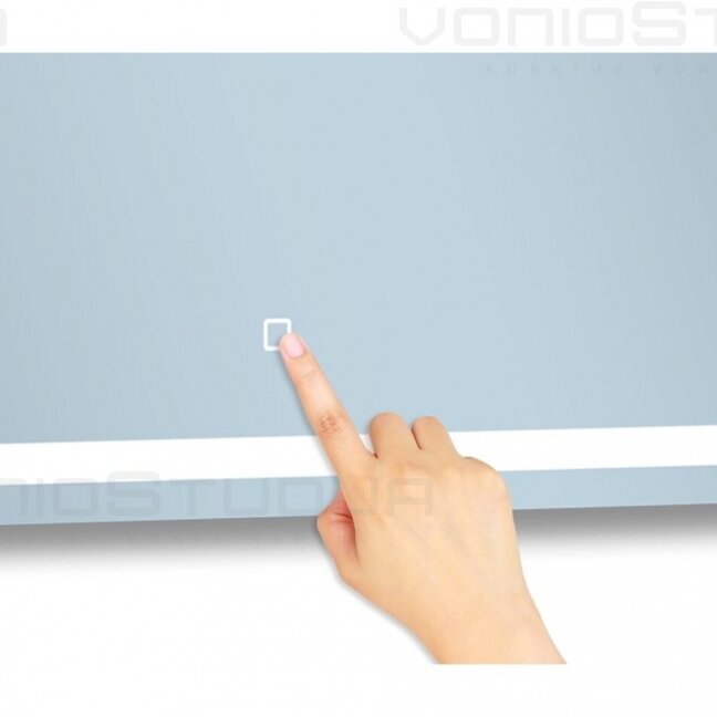 Veidrodis su led apšvietimu RIO 80x80x2,5cm 4