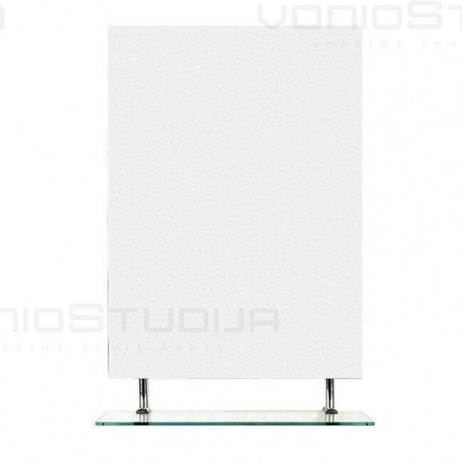 Veidrodis su lentynele Wega 60x80cm 2 Veidrodis su lentynele Wega 60x80cm 2