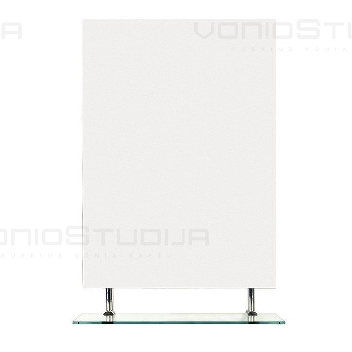 Veidrodis su lentynele Wega 60x80cm 2 Veidrodis su lentynele Wega 60x80cm 2