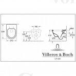 Villeroy&Boch Omnia Architectura su Rimless pakabinamas klozetas su softclose dangčiu
