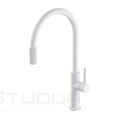 Virtuvinis maišytuvas su filtruoto vandens jungtimi Omnires Switch baltas matinis Virtuvinis maišytuvas su filtruoto vandens jungtimi Omnires Switch baltas matinis