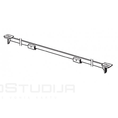 Viega grotelės dušo latakui "Vario", matinės 1 Viega grotelės dušo latakui "Vario", matinės 1