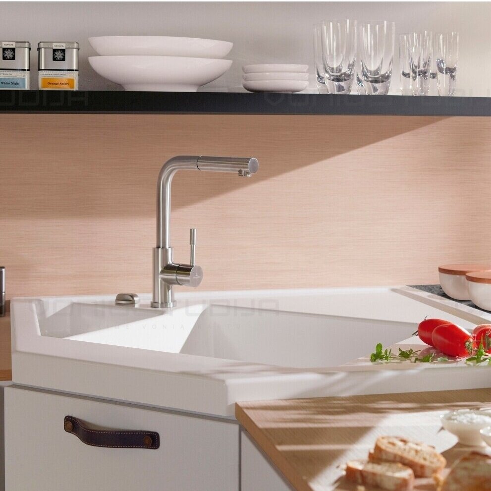 Villeroy & Boch virtuvinis maišytuvas su ištraukiamu dušeliu Steel Shower nerūdijantis plienas 1
