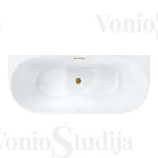 Vonia Corsan MONO E029L 160cm, akrilinė su aukso spalvos sifonu