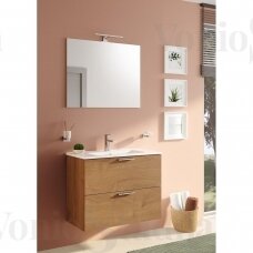 Vonios baldų komplektas MIA Vitra 80cm, ąžuolo spalvos