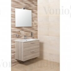 Vonios baldų komplektas MIA Vitra 80cm Kordoba medžio spalvos