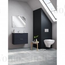 Vonios baldų komplektas MIA Vitra 80cm antracito spalvos