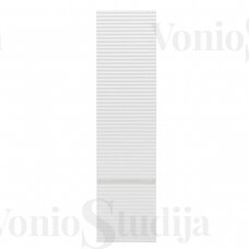 Aukšta baltos spalvos ūkinė spintelė Savona 40,2x157x21,7 cm