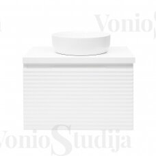 Vonios spintelė Savona 78x43x44,8 cm pastatomam praustuvui baltos spalvos