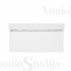 Vonios spintelė Savona 100,4x46,5 cm su praustuvu baltos spalvos