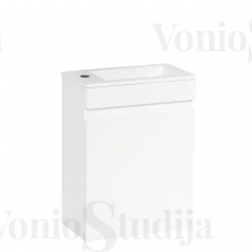 Vonios spintelė su praustuvu Verona 43cm balta