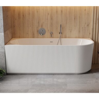Vonia Besco Denaya 150x75 cm kairinė baltu Click Clack Vonia Besco Denaya 150x75 cm kairinė baltu Click Clack