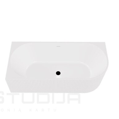 Vonia Besco Denaya 150x75 cm kairinė juodu Click Clack Vonia Besco Denaya 150x75 cm kairinė juodu Click Clack