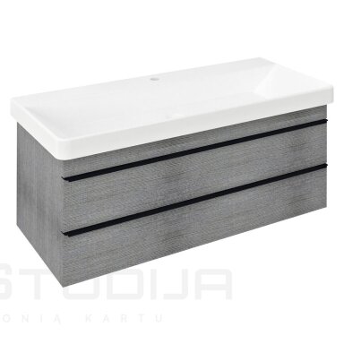 Vonios spintelė su praustuvu Sapho SITIA 105x46cm sidabrinio ąžuolo spalvos Vonios spintelė su praustuvu Sapho SITIA 105x46cm sidabrinio ąžuolo spalvos