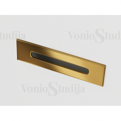 Vonia Corsan MONO 150cm, akrilinė su aukso spalvos clicklack 4