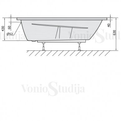 Vonia KAMELIE 170x80x44cm Akrilinė 35111 3