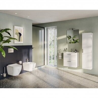 Vonios baldų komplektas MIA Vitra 60cm, baltos spalvos 4