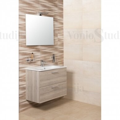 Vonios baldų komplektas MIA Vitra 60cm, Kordoba medžio spalvos 1