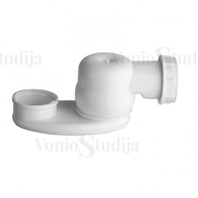 Baltas vonios sifonas su užpildymu ir persipylimu Polysan 975 mm 1