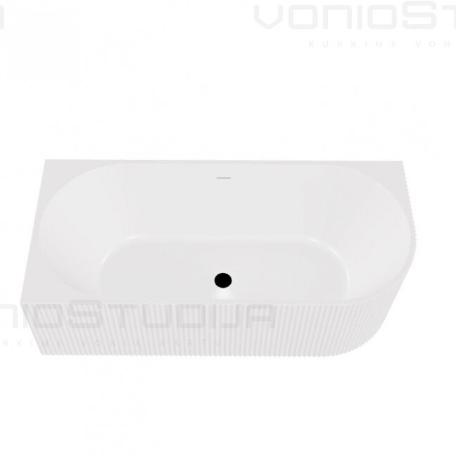 Vonia Besco Denaya 150x75 cm kairinė juodu Click Clack 1 Vonia Besco Denaya 150x75 cm kairinė juodu Click Clack 1