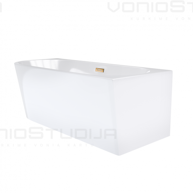 Vonia Corsan E230L 160cm dešininė su vario spalvos clicklack 1 Vonia Corsan E230L 160cm dešininė su vario spalvos clicklack 1