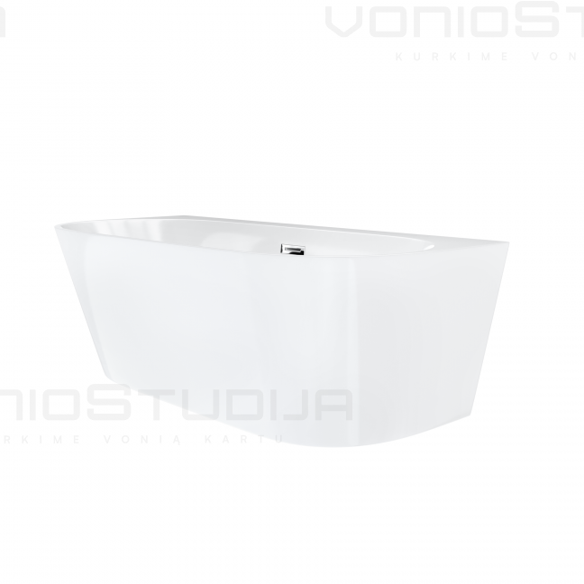 Vonia Corsan MONO 150cm, akrilinė su chromo spalvos clicklack 2