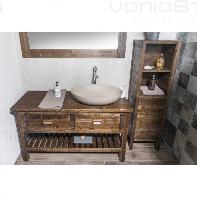 Vonios spintelė ERRA BRAND 130x73x50cm medžio spalvos BA131S 2 Vonios spintelė ERRA BRAND 130x73x50cm medžio spalvos BA131S 2