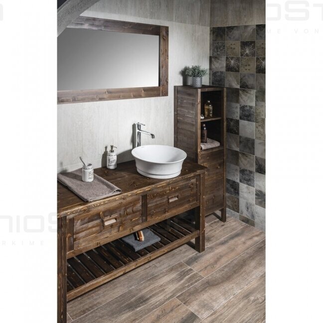 Vonios spintelė ERRA BRAND 130x73x50cm medžio spalvos BA131S 3