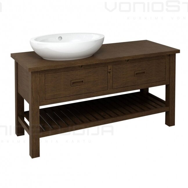 Vonios spintelė ERRA BRAND 130x73x50cm medžio spalvos BA131S Vonios spintelė ERRA BRAND 130x73x50cm medžio spalvos BA131S