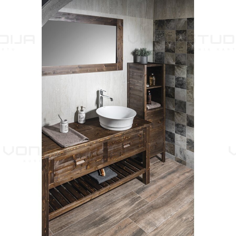 Vonios spintelė ERRA BRAND 130x73x50cm medžio spalvos BA131S 3