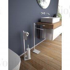WC Stovas TRILLY su wc šepečiu ir tualetinio popieriaus laikikliu