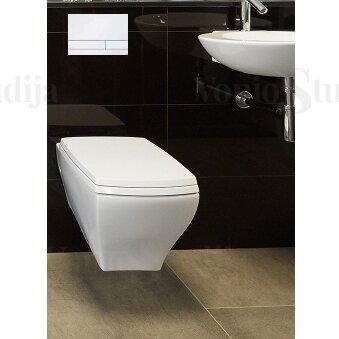 WC nuleidimo klavišas Jomo Exclusive Werit rėmui 167-34000101-00 baltas 2